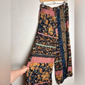 Jaase Wide Leg Pants Size L Elastic Waist New